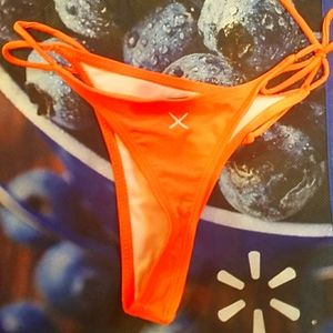 Boutinela highlighter orange cheeky bikini bottom